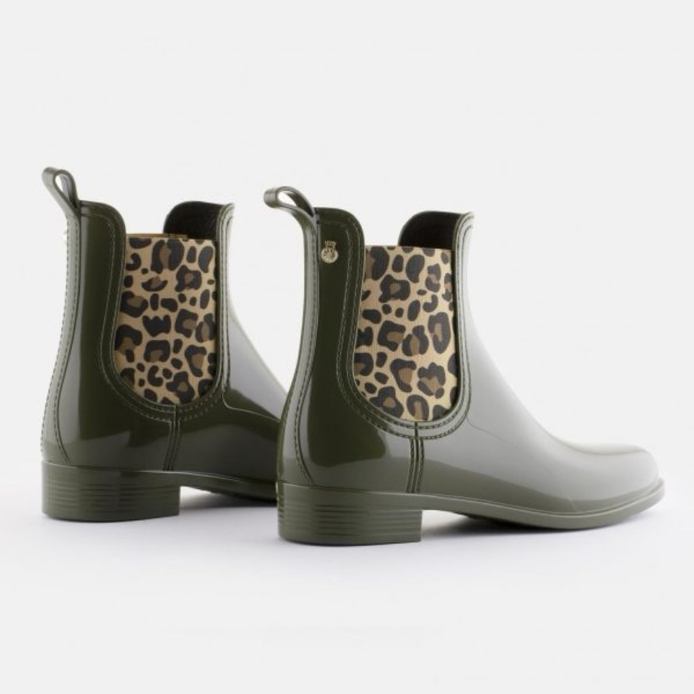 Lemon Jelly Boots | Womens Vegan Military Green Ankle Boots | MERI 02